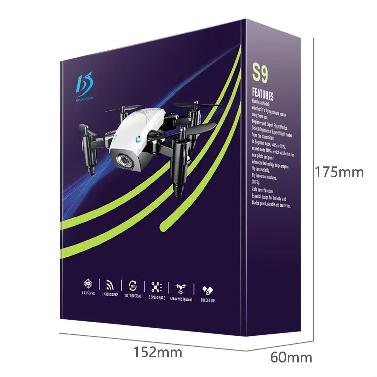 

Mini Cute Foldable RC Quadcopter attitude hold headless and 360 degree rolling WIFI FPV rc drone with HD camera vs KY901 JY018