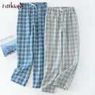 Мужские и женские повседневные штаны Fdfklak, хлопковые Пижамные штаны в полоску, домашние штаны для сна, для весны и осени