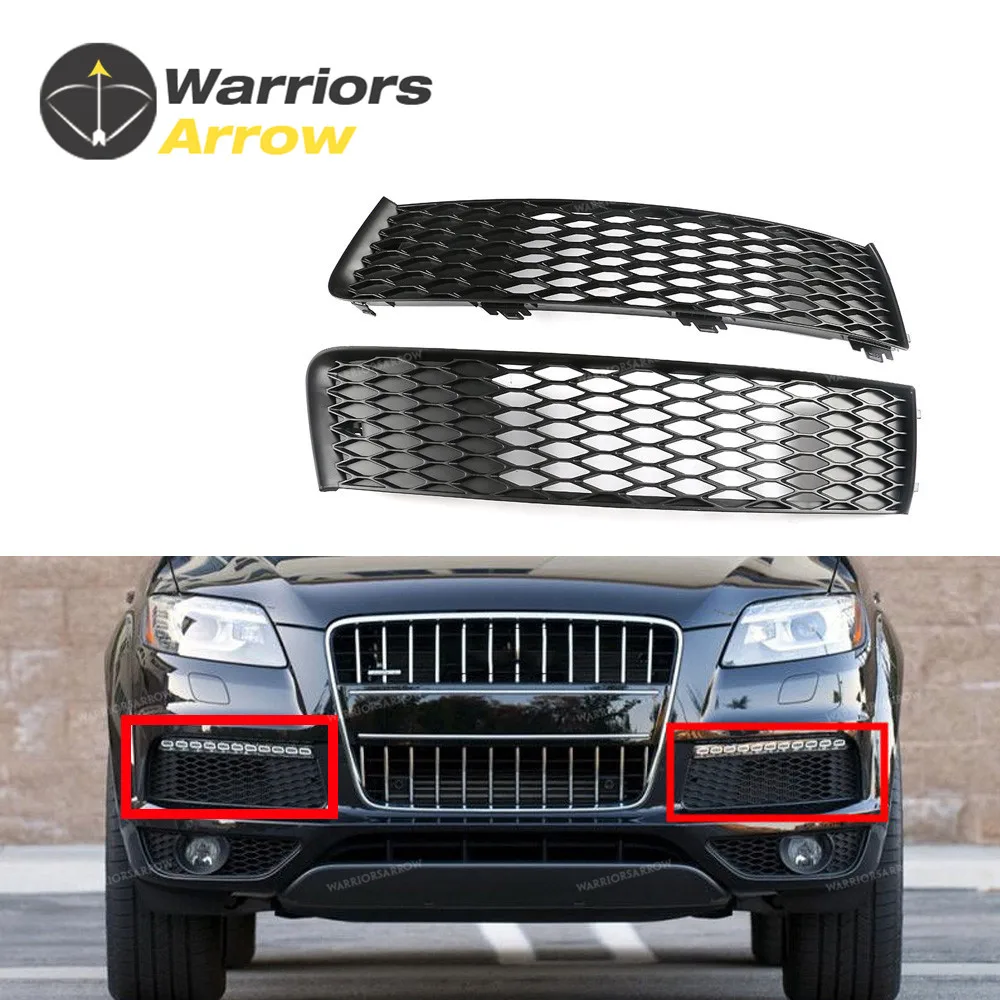 4L0807697B 4L0807698B для Audi Q7 2010- черная пара правый+ левый передний бампер верхний противотуманный светильник