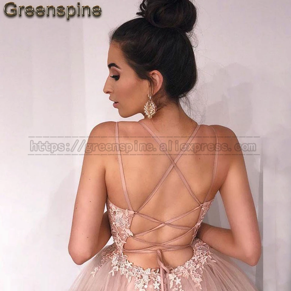 Женское длинное свадебное платье с открытой спиной розовое пляжное 2019|Свадебные