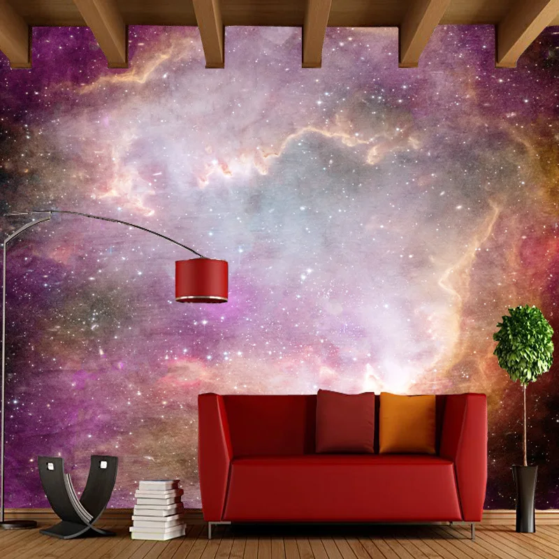 Современные фотообои Млечный путь Galaxy естественный пейзаж для детской комнаты