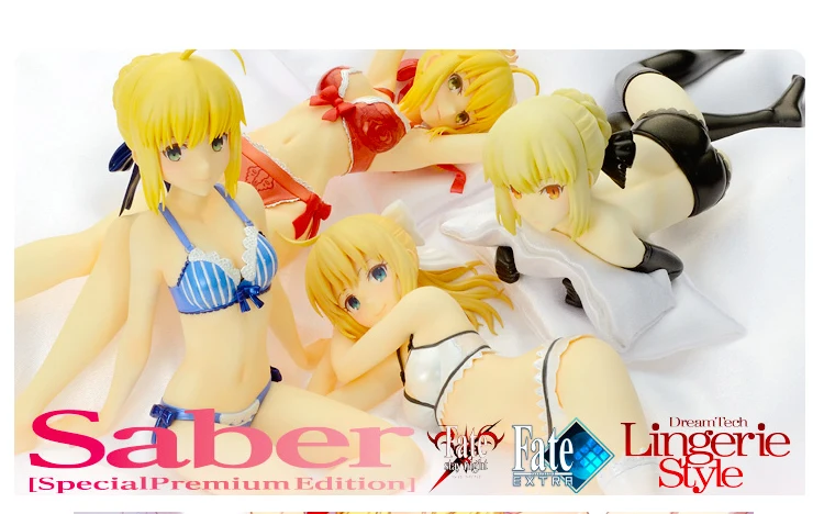 Японская аниме экшн фигурка fate stay night купальник саблей сексуальная Коллекционная