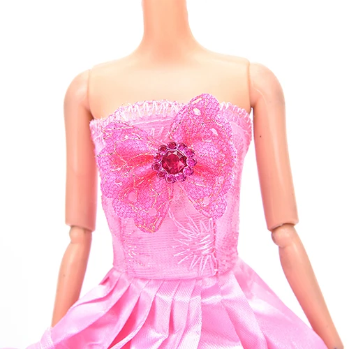 Лидер продаж 2017 1 шт. летнее красное праздничное свадебное платье в пол для куклы