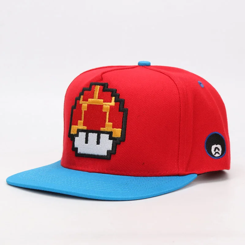 Игры Super Mario Bros Марио Луиджи Йоши Snapback Бейсболки мультфильм повседневные Летние солнцезащитные шапки Пара хип-хоп кепки - Цвет: 5