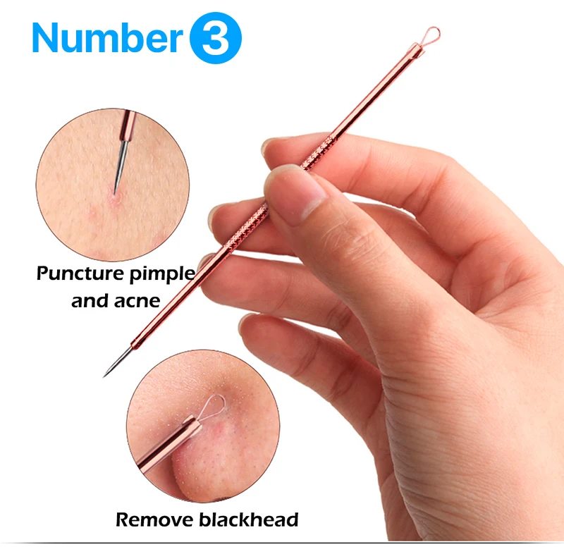 4 шт. иглы для удаления чёрных точек на лице|acne needle|blackhead extractorextractor comedon |