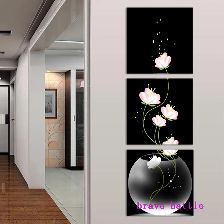 

Flower Canvas Painting Living Room Home Decor Modern Mural Art Oil Painting#01