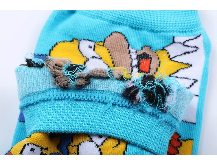 LIONZONE, женские хлопковые милые модные забавные Носки с рисунком Симпсон, носки-башмачки, новинка, невидимые счастливые носки, лидер продаж