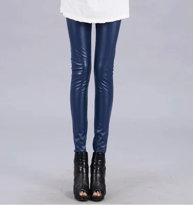 Женские леггинсы из искусственной кожи с завышенной талией|leather leggings|leather leggings
