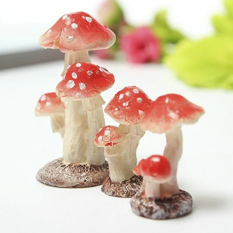 Мини гриб из смолы садовые украшения гномы горшечные растений|decorative decorative|decorative