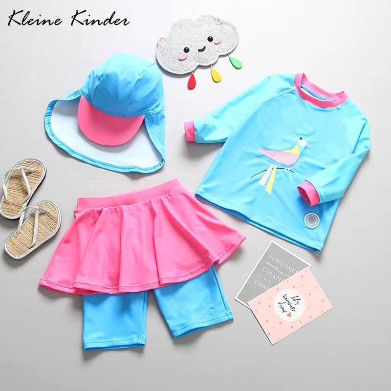 Детский раздельный купальник из двух предметов с мультяшным принтом детский