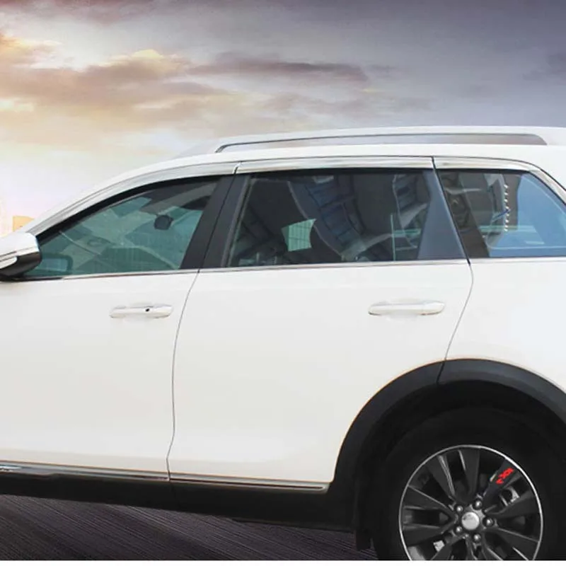 1 комплект новый хромированный козырек от солнца и дождя для Kia KX7 2017|Навесы
