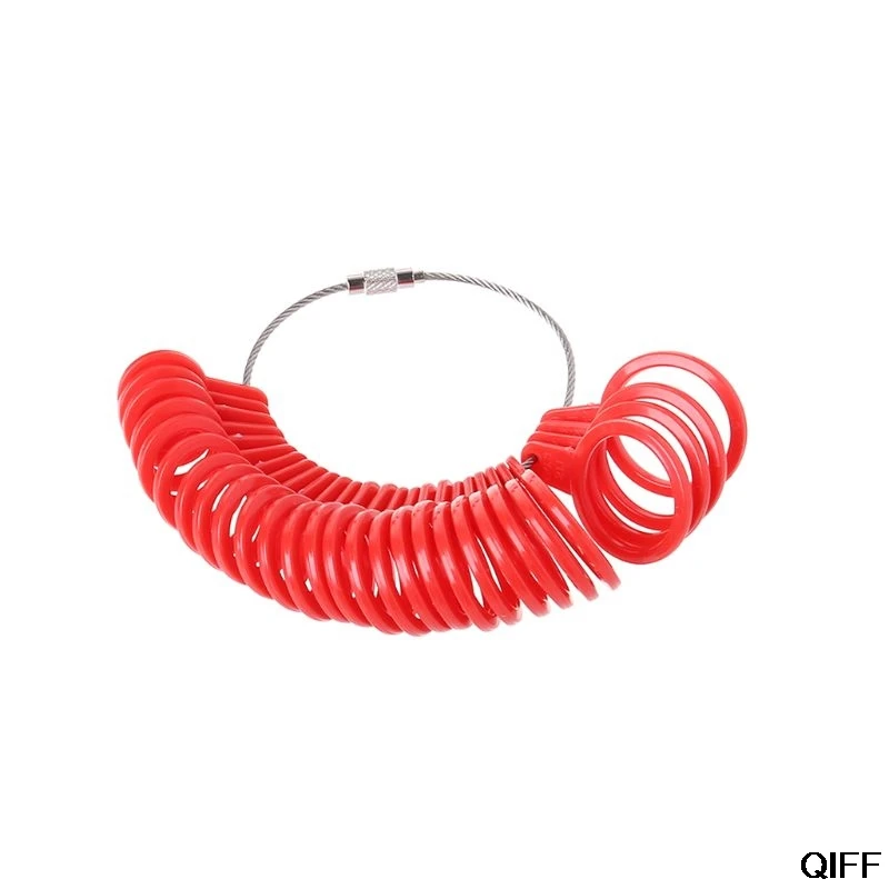 7HH401376-R Прямая поставка и пластиковое кольцо Размер оправки палочка палец калибровочное кольцо размер r измерительный инструмент ювелирные изделия 25 июня - Цвет: 7HH401376-R
