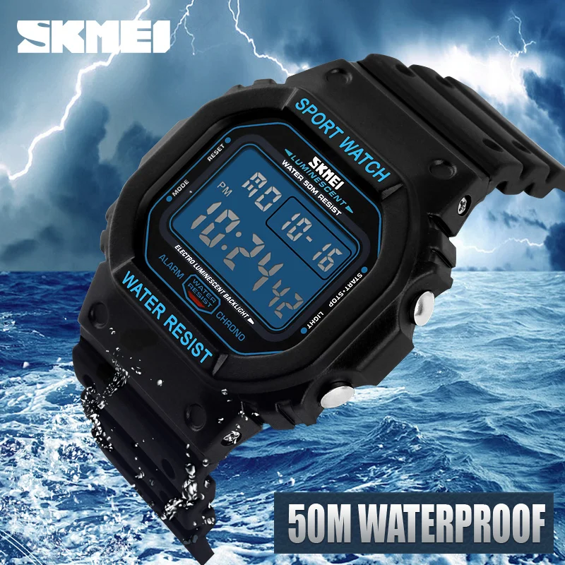 

2020 Skmei brand Watches Men Military LED Digital Watch Man Dive 50M Fashion Outdoor Sport Wristwatches clock relogio masculino