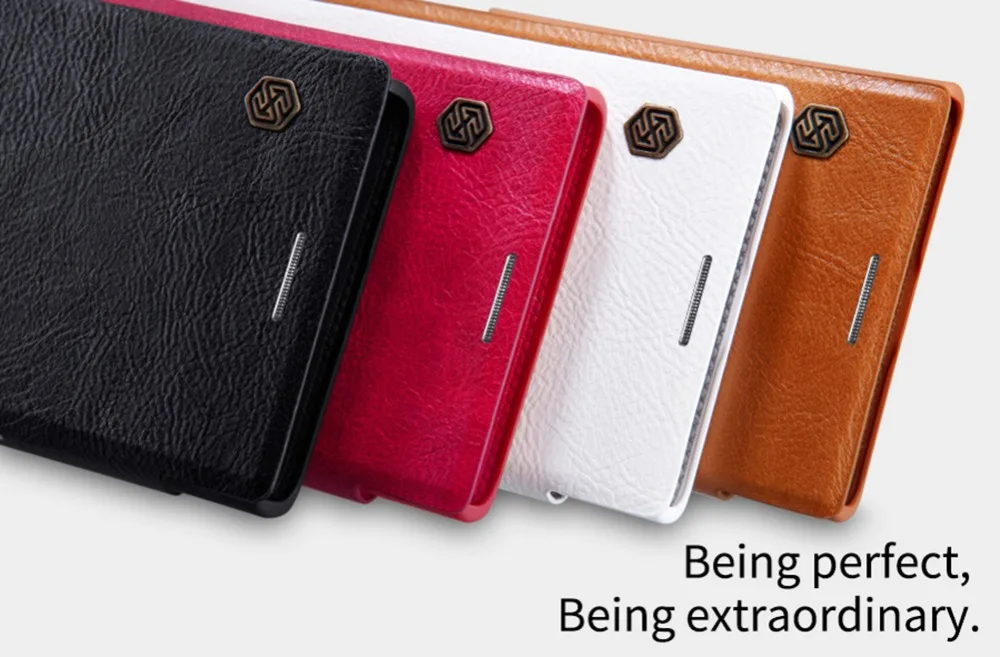 Чехол книжка из искусственной кожи для Sony Xperia XZ Premium Nillkin Премиум Защитный