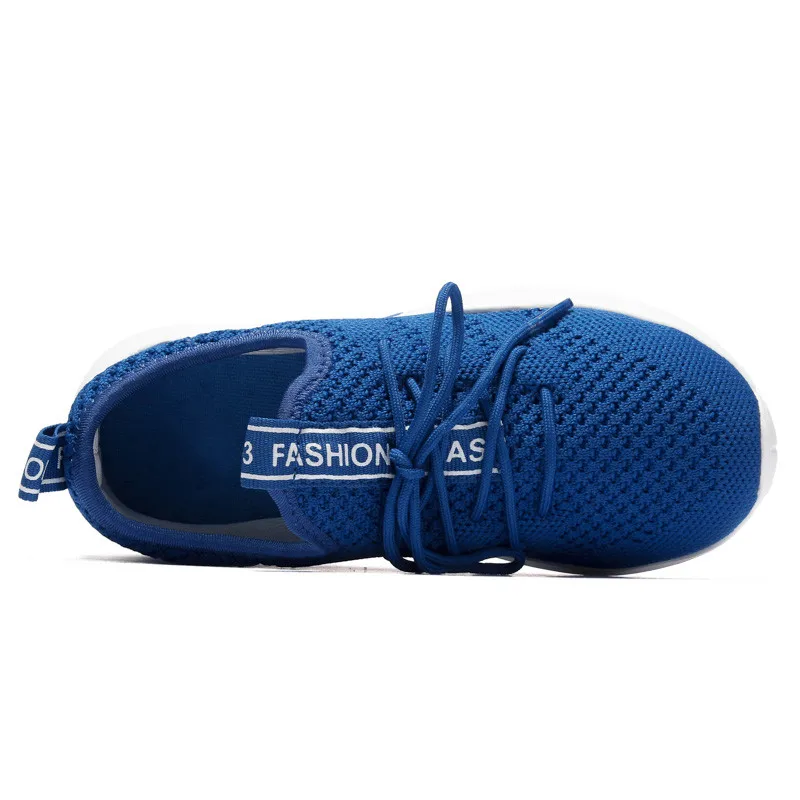 Осенние кроссовки для мальчиков и девочек детские дышащие с сеточкой