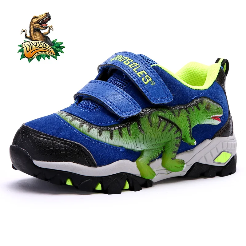 2018 Children led shoes Spring Autumn breathable 3D Dinosaur sneakers boys light up sport size 27-34# |