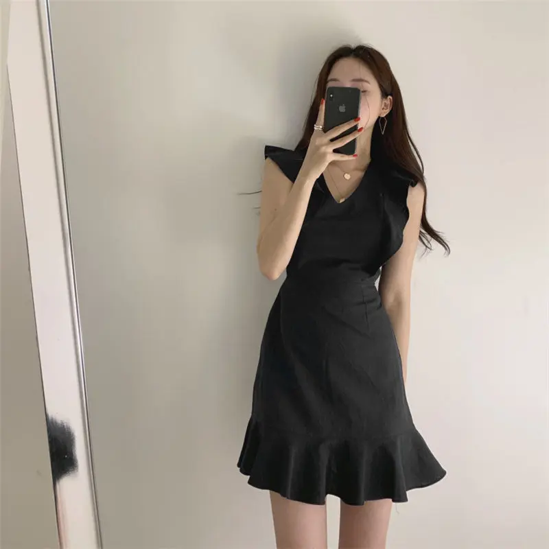 Женское винтажное мини платье Alien Kitty облегающее без рукавов с треугольным