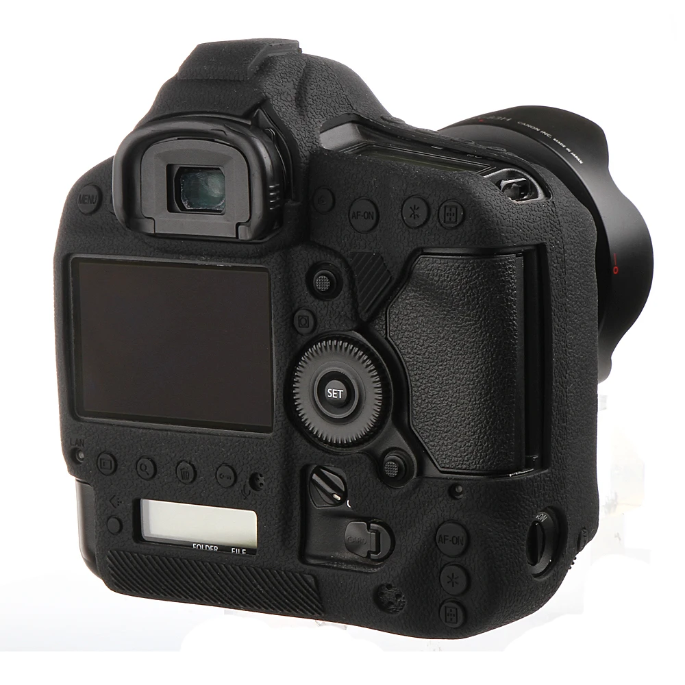 

Top Texture Design Rubber Silicon Case Body Cover Protector Frame Skin for Canon 1DX / 1DX Mark II DSLR Camera Soft