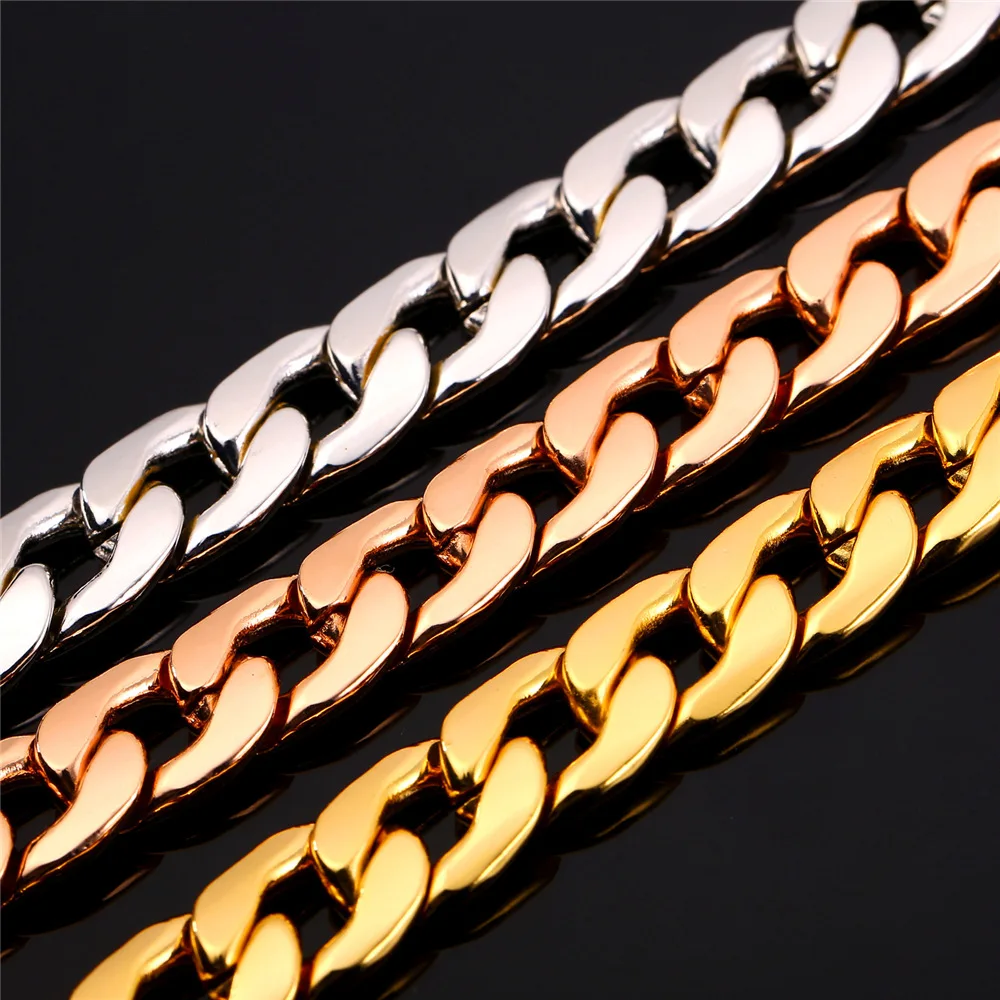 Мужской браслет цепочка из панцирного плетения 11 мм|curb chain bracelet|bracelet men jewelrychain