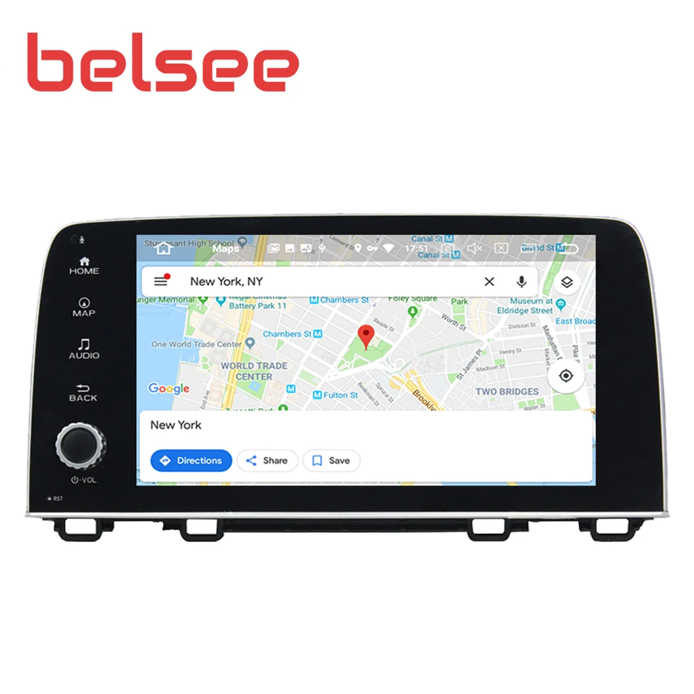 Belsee " ips экран Android 9 для Honda CR-V CRV автомобильный радиоприемник 4 ГБ 8 ядерный PX5 стерео аудио gps навигационный блок Авторадио