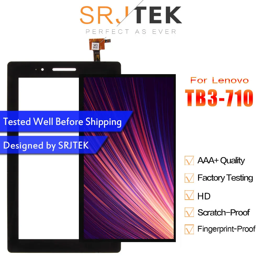 Srjtek 7 &quotдля Lenovo Tab 3 0 710 essential tab3 710F сенсорный дигитайзер экран + ЖК дисплей запасная
