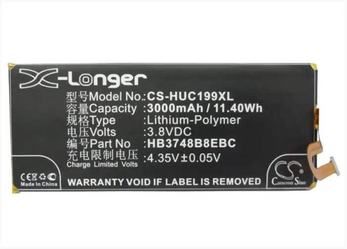 Cameron Sino 3000 мАч аккумулятор для HUAWEI Ascend G7 Plus Φ L01 L03 C199 TL00 C199S|Аккумуляторы мобильных