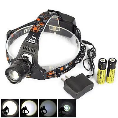 Zoomable 2500LM XML L2 из светодиодов фары головного света мини факел USB лампа + 2 х 18650