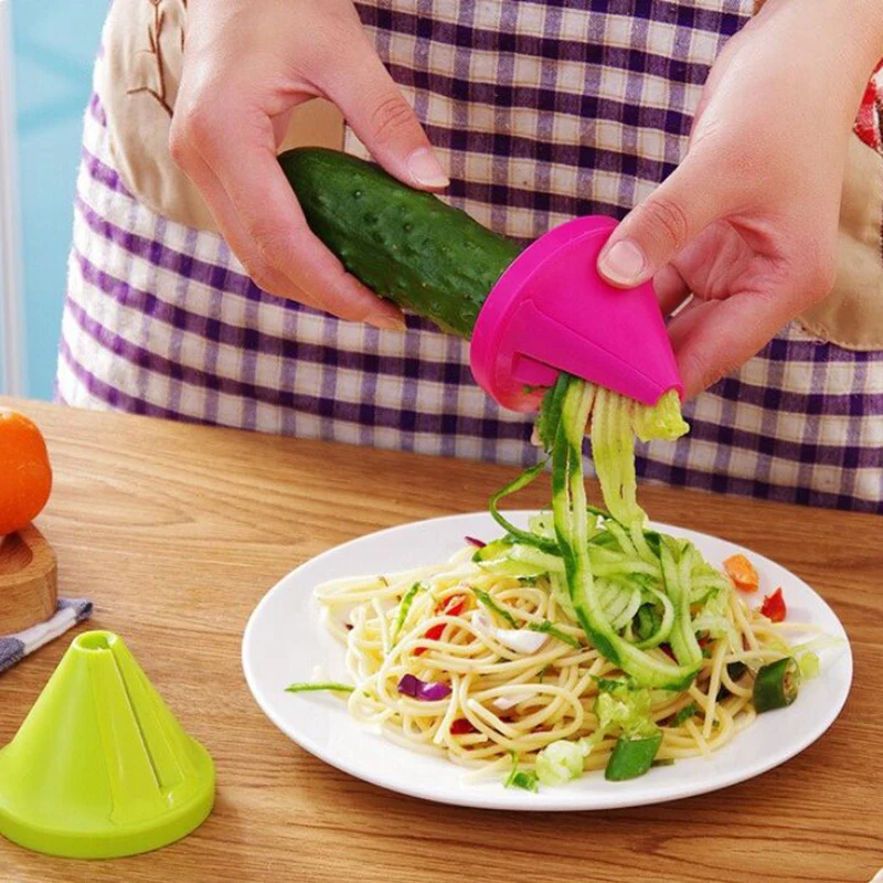 Спиральный Овощной спиральный резак для овощей слайсер Zucchini моркови огурцов и