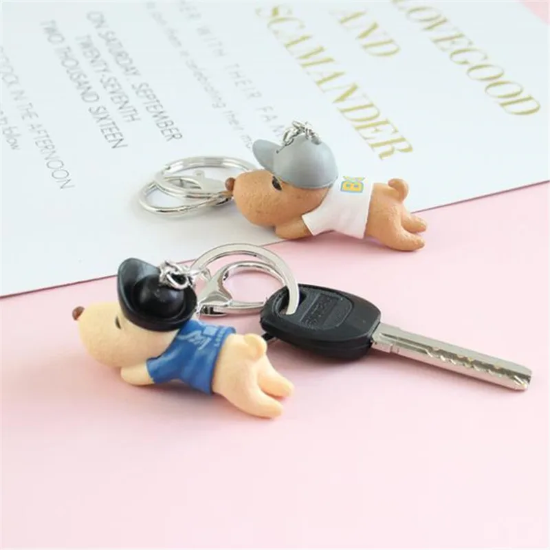 Cartoon Puppy Bell 3D Stereo Doll Keychain Pendant plush toys keychain ladies car bag Christmas birthday gift | Игрушки и хобби