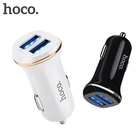 Автомобильное зарядное устройство HOCO с двумя USB-портами, 5 В, 2,1 А