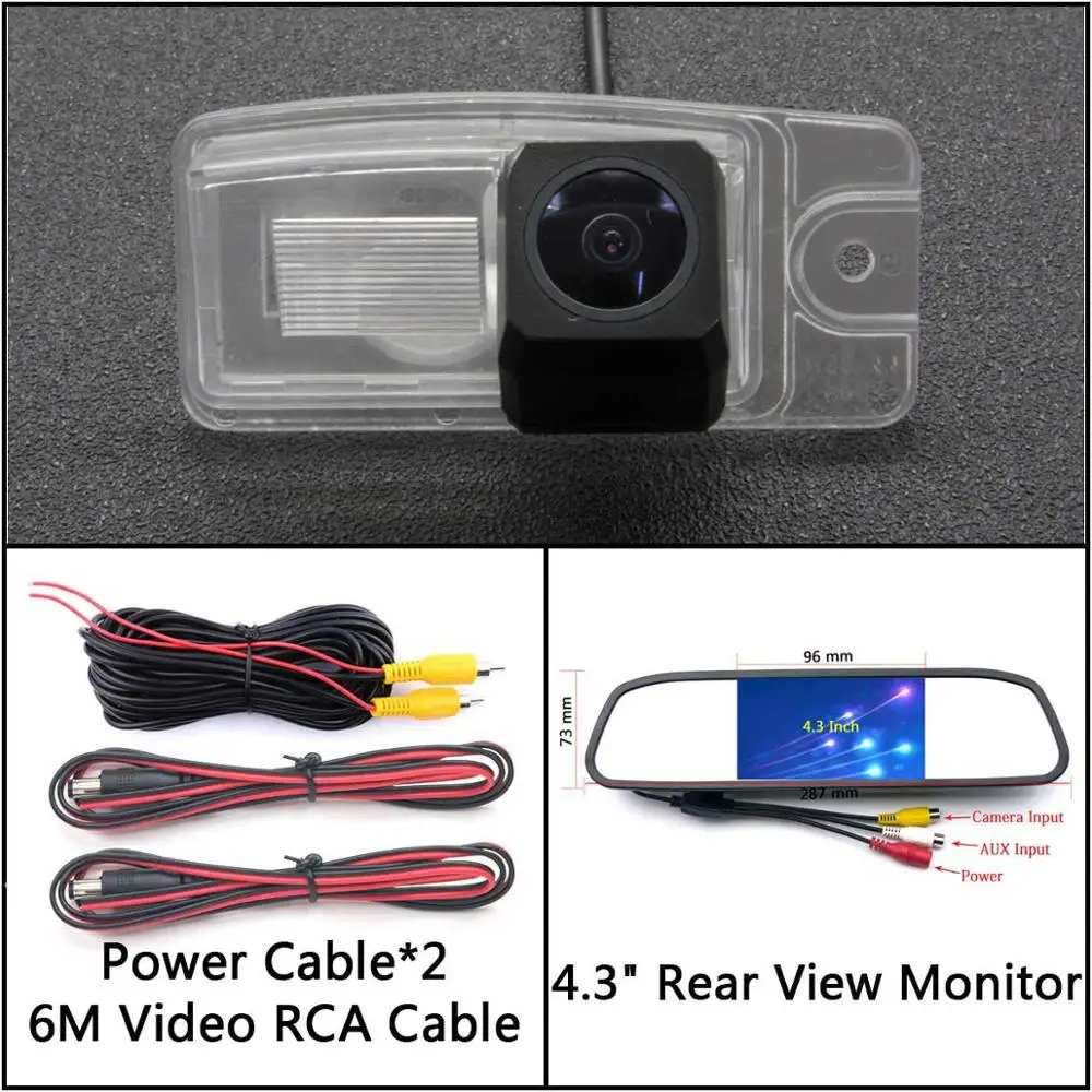 Cam N 4.3 Mirror Full HD резервная камера заднего вида для Nissan Murano Z50 Skyline Altima Murano Z52 Sentra 200 XTrail Автостоянка ЖК-зеркало монитор - Название цвета: Cam N 4.3 Mirror