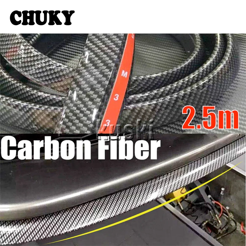 Автомобильные наклейки 2 5 м автомобильный передний спойлер Резиновая полоса для