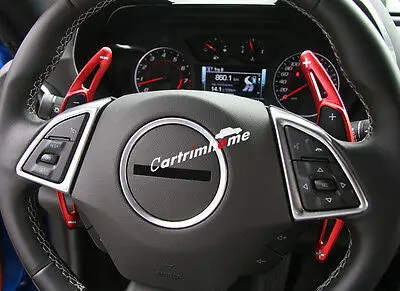 

Красное весло shifters накладки накладка 2 шт для Chevrolet Camaro 2016-2019