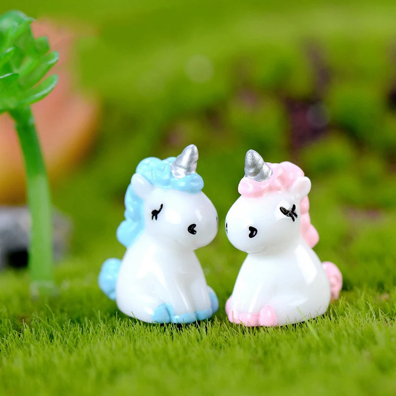 3522-1pc Мини-фигурки из смолы для любителей рукоделия Лебедь Божья коровка гриб Единорог белка микро Пейзаж орнамент Сказочный Сад, миниатюра - Цвет: 3522-1pc