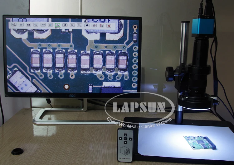 HD HDMI 1/2 видео индустриальный микроскоп камера система Поддержка C Mount объектив