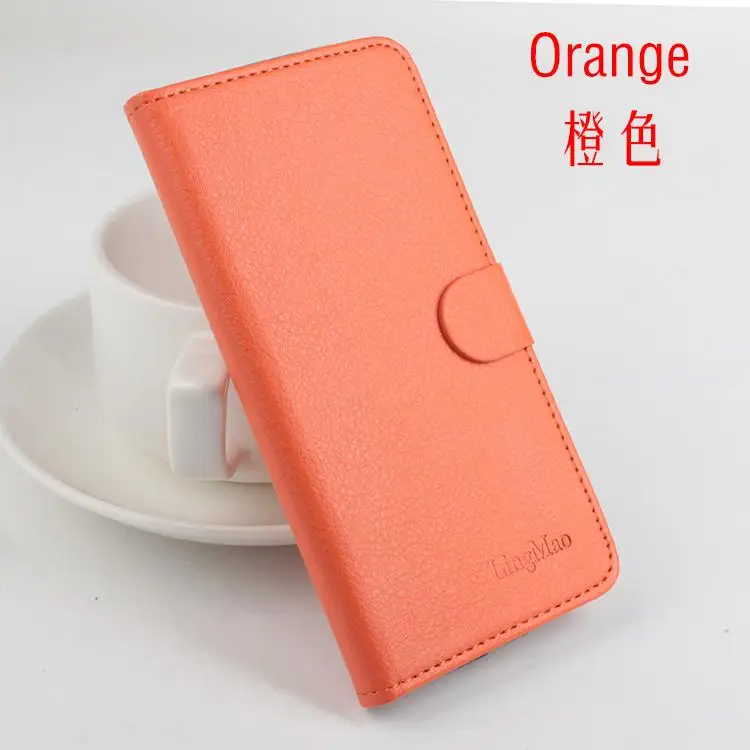 Кожаный чехол для lenovo A5000 A1000 A2010 A328t A616 A859 S850 S930 K3 K6 Note Vibe P1m лимон X3 P70 Z2 Pro Чехол-книжка для телефона - Цвет: orange