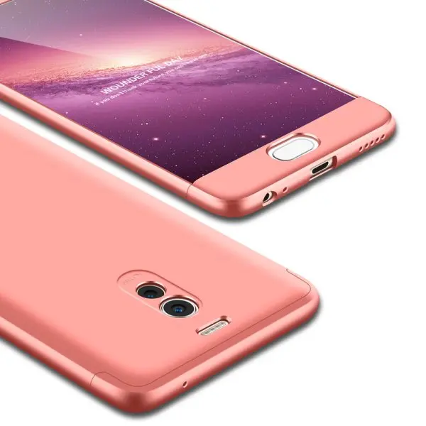 Розово-красный Чехол для Meizu M6 note, Роскошный Жесткий Чехол для задней панели из поликарбоната 360, полная защита, задняя крышка для Meizu M6 Note M3 M5 Note, чехол для телефона - Цвет: Розово-красный