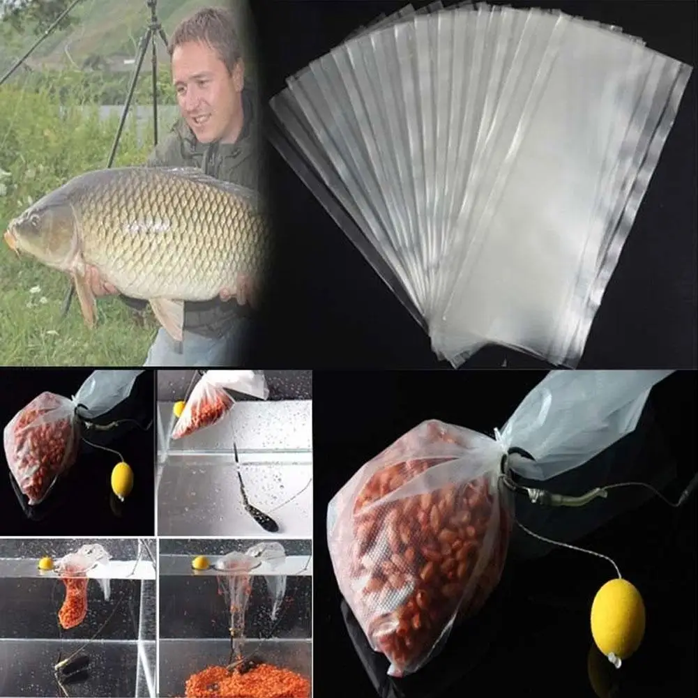50 шт. уличная PVA сетка для ловли карпа сумка рыбалки приманки Водорастворимая