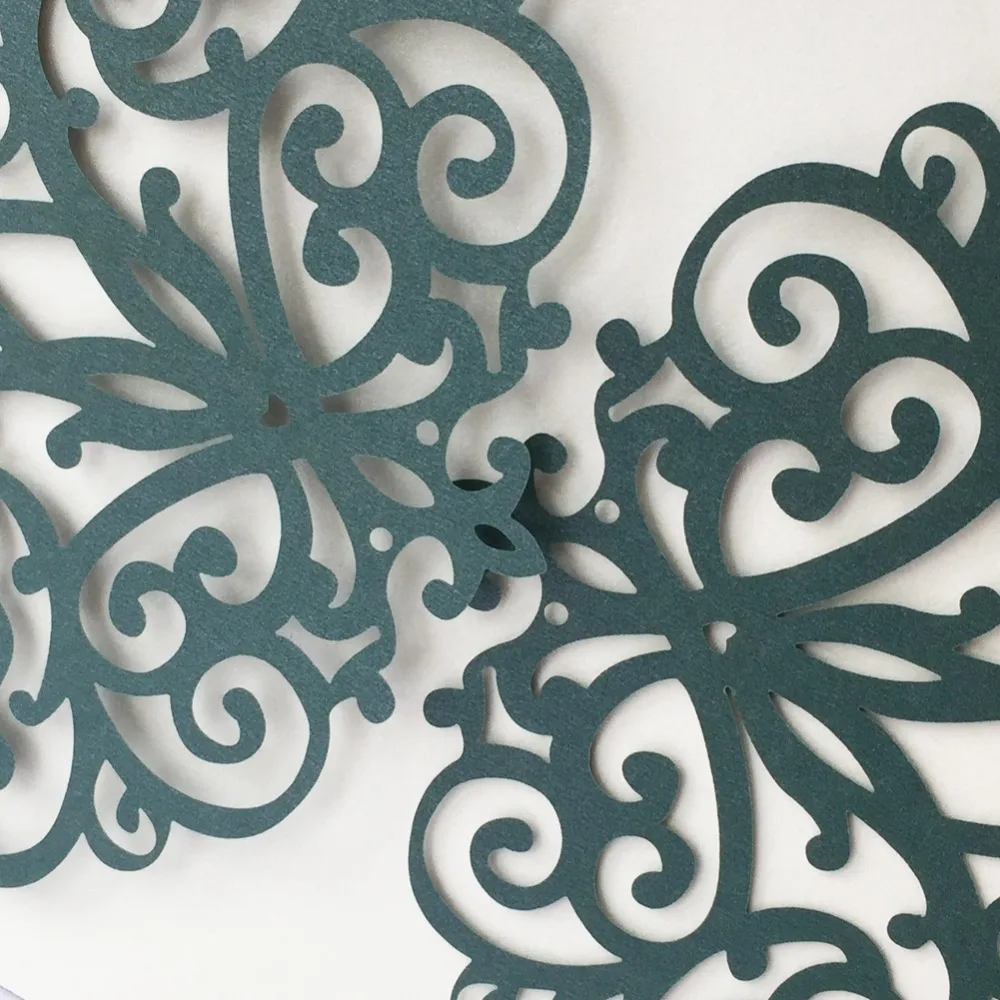 

45pcs New Arrival Laser Cut Carved Wedding Invitations Card Elegant Lace Design Birthday Greeting Card