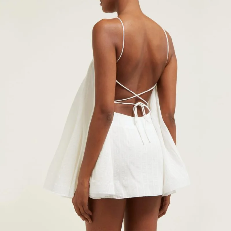 Австралийское дизайнерское Брендовое платье для женщин сексуальное Белое