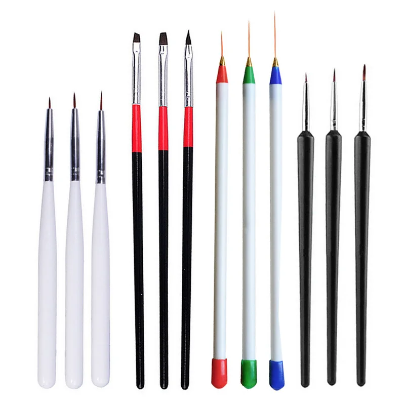 Набор кистей для маникюра Bittb набор с УФ гелем 3 шт./компл.|Кисти ногтей| |