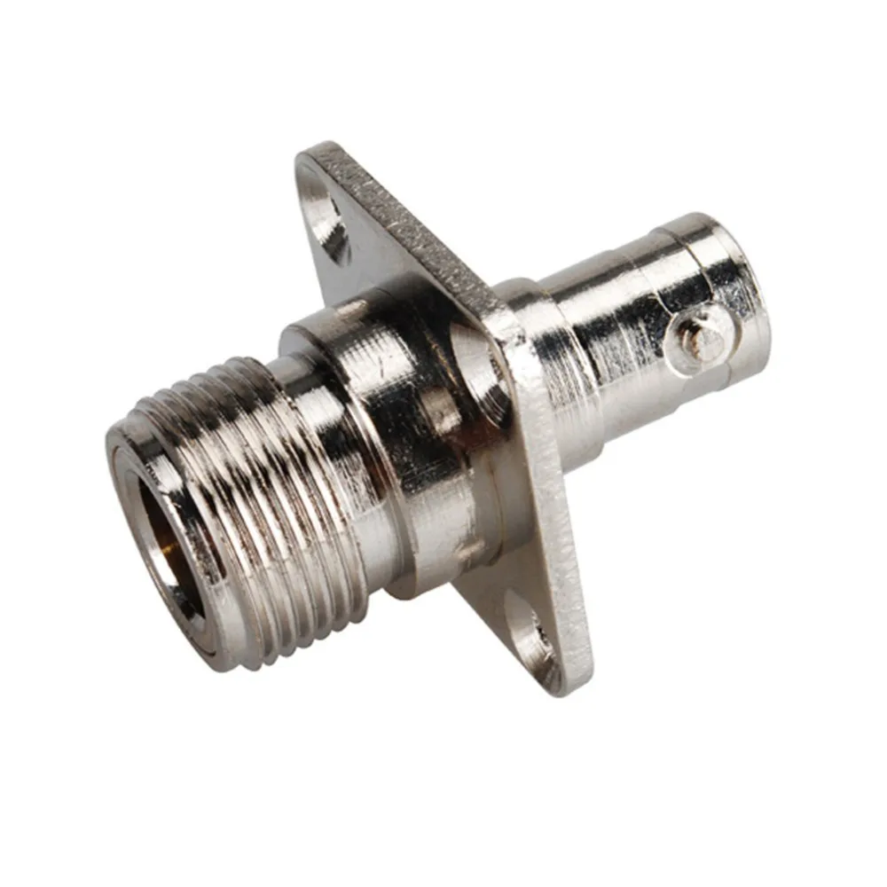 N-образный переходник с гнездом BNC на гнездо 4 отверстиями фланцевое Панельное