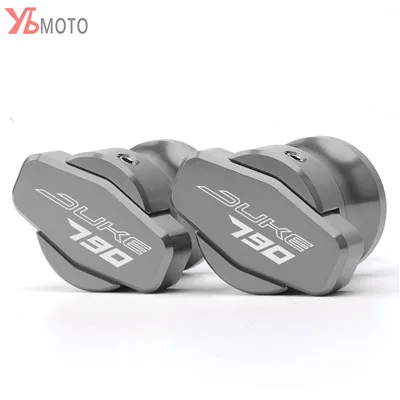 Titanium Модные аксессуары катушки подходят для KTM DUKE 790 DUKE790 мотоциклетные маятниковые Ползунки Катушки стенд винты крышка - Цвет: Titanium