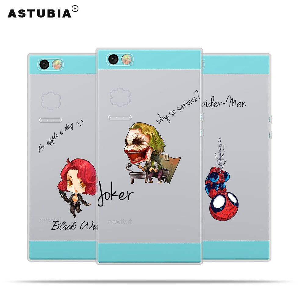 ASTUBIA Phone Case For Nextbit Robin Soft Spiderman Iron Man The Avengers Cover |