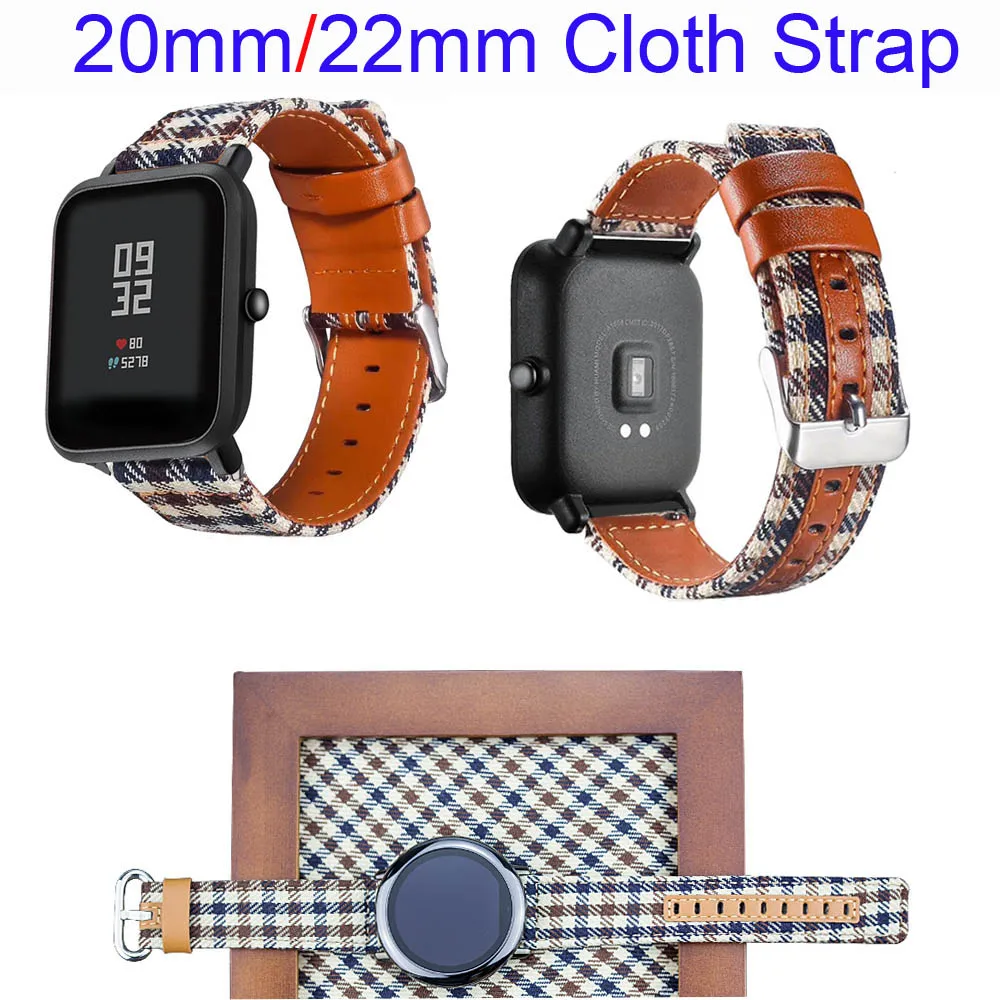 20 мм 22 мм Браслет Смарт-часы ремешок для Xiaomi Huami Amazfit Bip Lite Pace Stratos 2 Band для huawei Watch GT Honor Magic Band