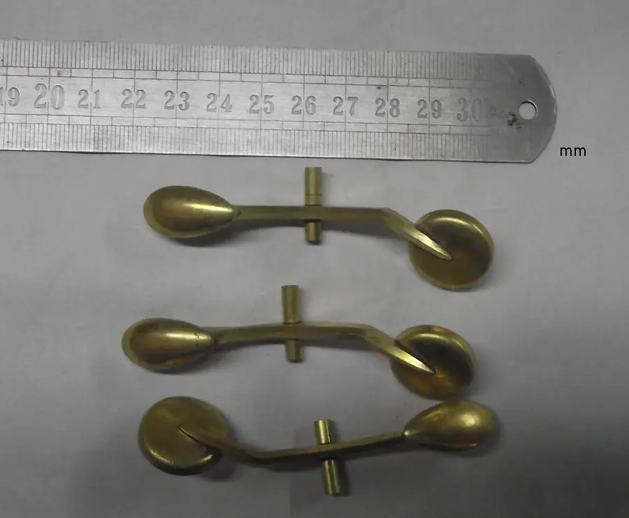 

3 pcs Alto sax repair parts Brass unpainted