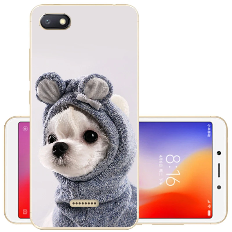 1 Чехол для телефона Xiomi Xiaomi Redmi 6A, силиконовый чехол на заднюю панель для Xiaomi Redmi 6 Redmi6, защитный чехол-бампер, чехлы - Цвет: 1