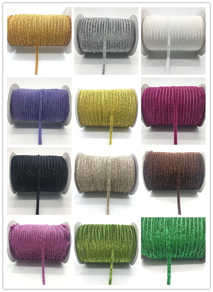 Мягкая удобная бархатная лента для волос 5 ярдов/партия 1/4 дюйма 6 мм украшение