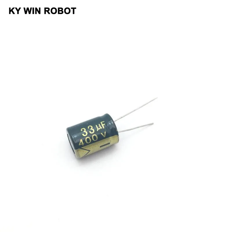 10 шт. алюминиевый электролитический конденсатор 33 мкФ 400 V 13*20 мм frekuensi tinggi