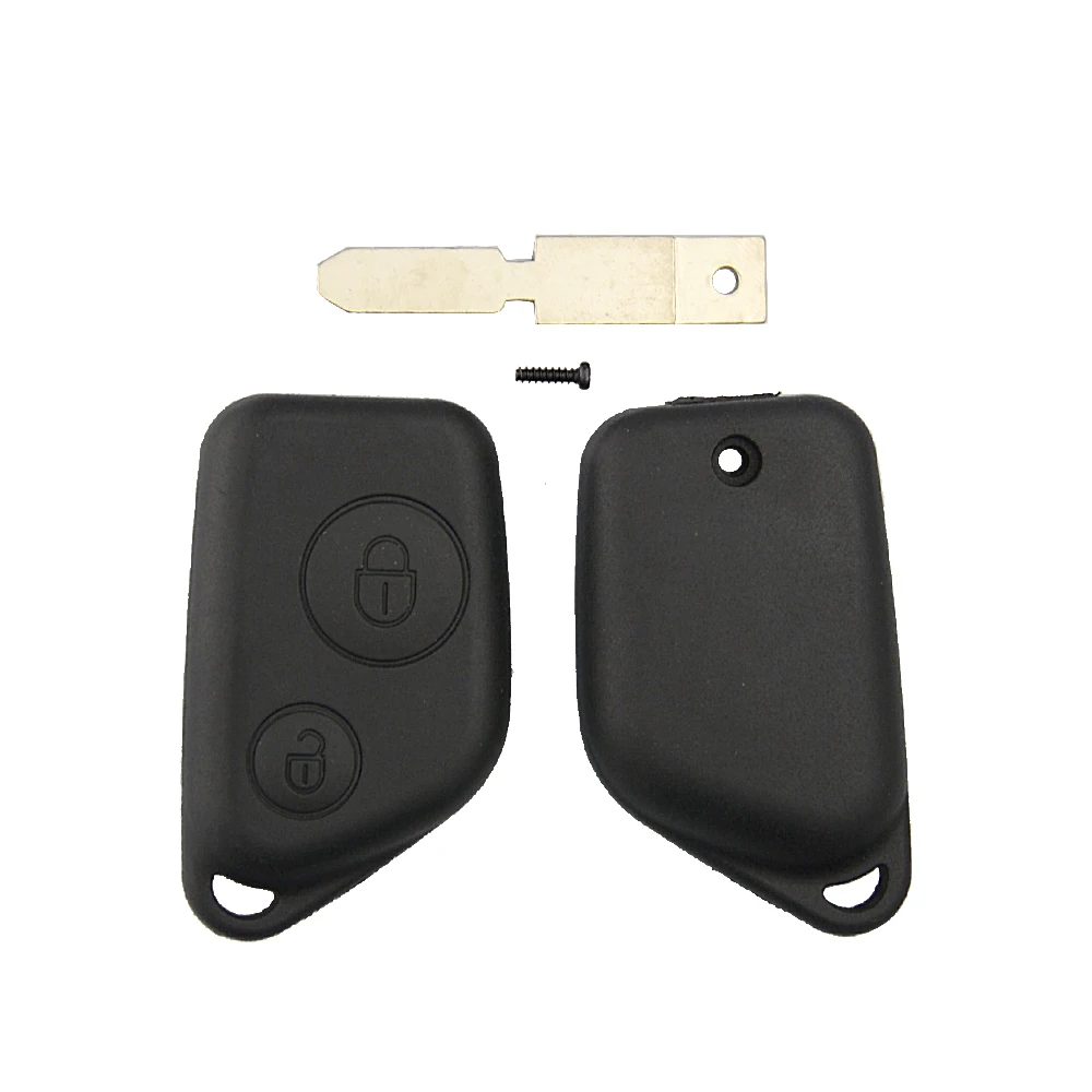 

OkeyTech 1/2PCS Replacement Remote Car Key Shell Case Blank Fob 2 Buttons A/B Blade for Peugeot 106 205 206 306 307 405 406